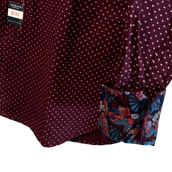 Denim & Flower Mens Long Sleeve Button Down Shirt - Size Medium - NWT - Picture 5 of 7